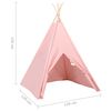 vidaXL Kinder Tipi-Zelt mit Tasche Pfirsichhaut Rosa 120x120x150 cm