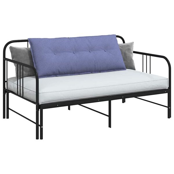 vidaXL R&uuml;ckenkissen Jeans blau 120 x 19 x 50 cm Stoff