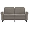 vidaXL 2-Sitzer-Sofa Hellgrau 120 cm Samt