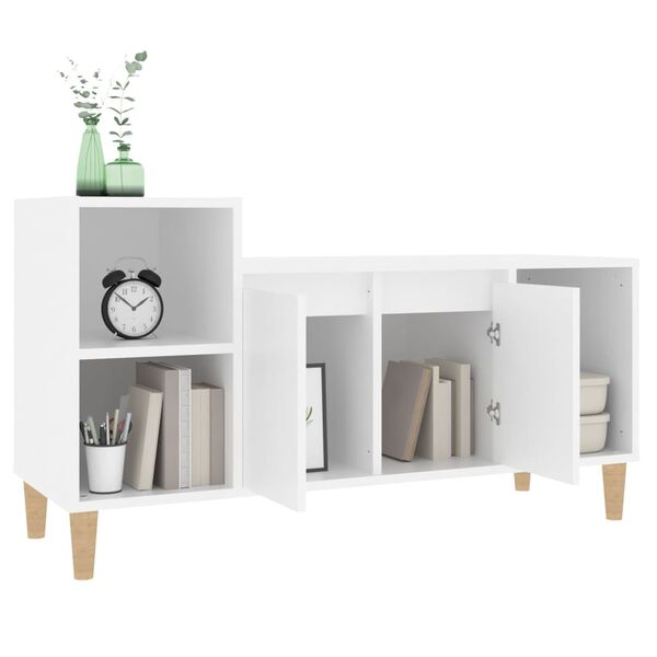 vidaXL TV-Schrank Wei&szlig; 100x35x55 cm Holzwerkstoff