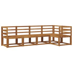 vidaXL Outdoor-Sofagarnitur 5 pcs Natur