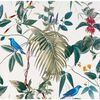DUTCH WALLCOVERINGS Tapete Exotic Garden Wei&szlig; und Gr&uuml;n