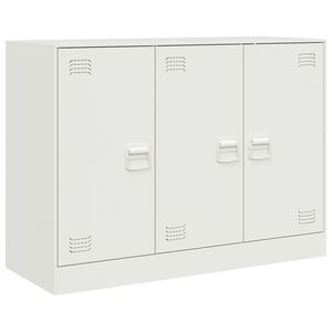 vidaXL Sideboard Wei&szlig; 99x39x73 cm Stahl