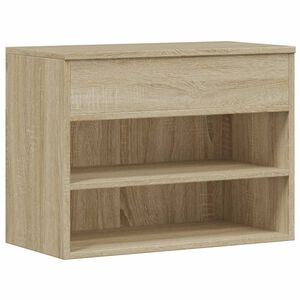 vidaXL Schuhbank Sonoma-Eiche 60x30x45 cm Holzwerkstoff