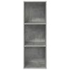 vidaXL TV-Wandschrank Betongrau 37x37x107 cm Holzwerkstoff