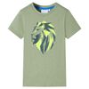 Kinder-T-Shirt Helles Khaki 116