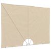 vidaXL Faltbarer Terrassen-Seitenf&auml;cher Creme 300&times;150 cm