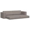 vidaXL Schlafsofa 200cm Taupe Stoff