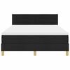 vidaXL Boxspringbett mit Matratze Schwarz 160 x 200 cm Stoff
