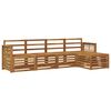 vidaXL Outdoor-Sofagarnitur 5 stk. Natur