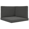vidaXL Sofakissen f&uuml;r drau&szlig;en Polyester Anthrazit 80 x 80 cm