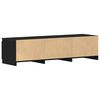 vidaXL TV-Schrank Schwarz Eichen-Optik 140x40x36 cm Holzwerkstoff