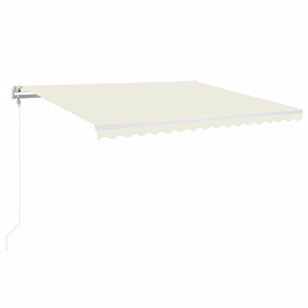 vidaXL Markise Automatisch Einziehbar 400x350 cm Creme