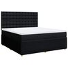 vidaXL Boxspringbett mit Matratze Schwarz 180x200 cm Stoff