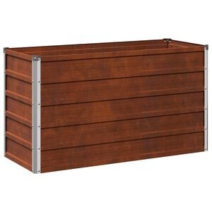 vidaXL Hochbeet im Garten Rostig 100 x 40 x 55 cm Pappe