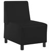 vidaXL | Modulares Armfreies Sofa | Schwarz 55 x 74 x 82 cm Kunstleder