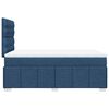 vidaXL Boxspringbett mit Matratze Blau 120x190 cm Stoff