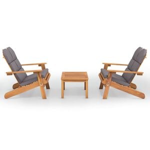 vidaXL 3-tlg. Garten-Lounge-Set Adirondack Massivholz Akazie