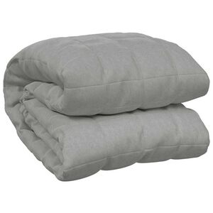 vidaXL Gewichtsdecke Grau 220x235 cm 15 kg Stoff