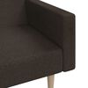 vidaXL Schlafsofa 2-Sitzer Dunkelbraun Stoff