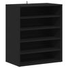 vidaXL Schuhschrank Schwarz 60x35x70 cm Holzwerkstoff