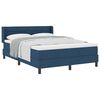 vidaXL Boxspringbett mit Kopfteil Blau 190 x 140 cm Stoff