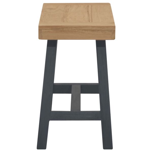 vidaXL Bank 80 cm Massivholz Teak