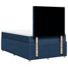 vidaXL Boxspringbett mit Matratze Blau 120x200 cm Stoff