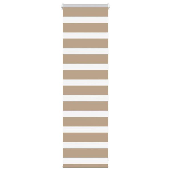 vidaXL Doppelrollo Sandbraun 50x100 cm Stoffbreite 45,9 cm Polyester