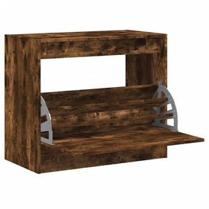 vidaXL Schuhschrank R&auml;uchereiche 80x42x69 cm Holzwerkstoff
