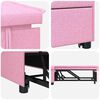 vidaXL Schlafsofa Rosa 194 x 50 x 82 cm Sperrholz