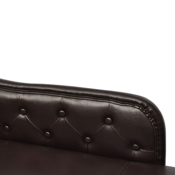 Recamiere Chaiselongue Chesterfield braun