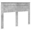 vidaXL Bettrahmen mit Kopfteil Beton 140 x 190 cm Massives Kiefernholz
