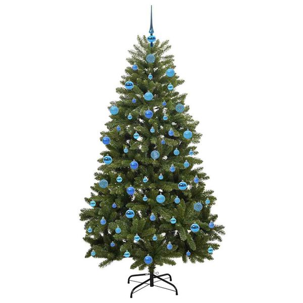 vidaXL Künstlicher Weihnachtsbaum Grün 180 cm PVC und Metall
