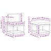 vidaXL Outdoor-Sofagarnitur 5 pcs Natur und Beige Massivholz Akazie