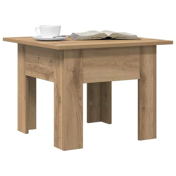 vidaXL Couchtisch Artisan-Eiche 55 x 55 x 42 cm Holzwerkstoff
