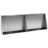 vidaXL St&uuml;tzmauer 2 stk. 60 x 12 x 30 cm Verzinkter Stahl Silber