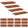 vidaXL Treppenstufen 16 stk. 70 x 25 x 2 cm Braun Massivholz Buche