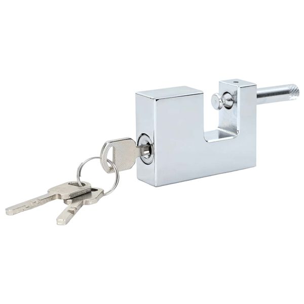 vidaXL Vorh&auml;ngeschloss 6 pcs Silber 6 x 2 x 4,5 cm Eisen