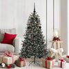 vidaXL K&uuml;nstlicher Weihnachtsbaum Gr&uuml;n 150 cm PVC, Plastik und Stahl