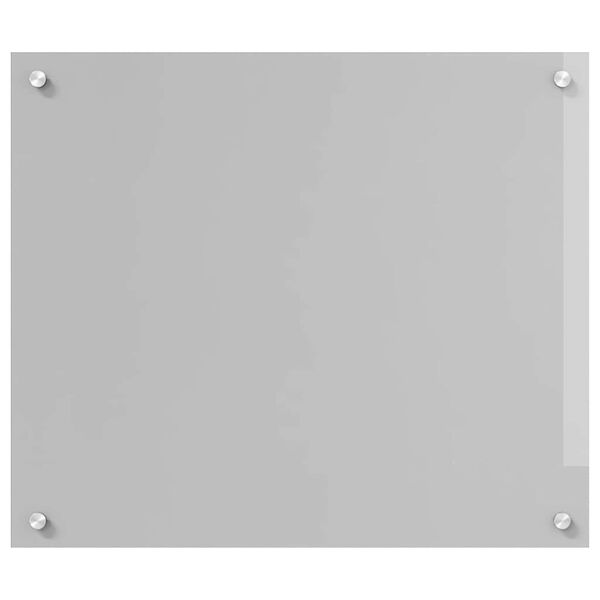 vidaXL K&uuml;chenr&uuml;ckwand 2 pcs Hellgrau 70 x 60 cm Geh&auml;rtetes Glas