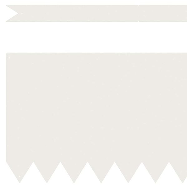 vidaXL Raseneinfassung 50 pcs Wei&szlig; 100 x 0,05 x 20 cm