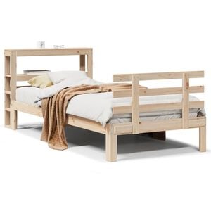 vidaXL Bettgestell mit Kopfteil ohne Matratze 90x200 cm