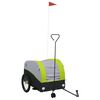 vidaXL Fahrradanh&auml;nger Schwarz und Gr&uuml;n 45 kg Eisen