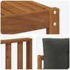 vidaXL Outdoor-Sofagarnitur mit Kissen 8 pcs Natur und Anthrazit