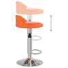 vidaXL Barhocker 2 Stk. Orange Kunstleder