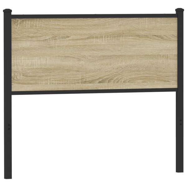 vidaXL Ersatz-Kopfteil Sonoma-Eiche 107 cm Holzwerkstoff und Stahl