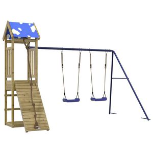 vidaXL Spielturm Impr&auml;gniertes Kiefernholz