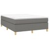 vidaXL Boxspringbettgestell Dunkelgrau 140x190 cm Stoff