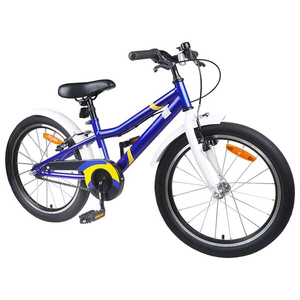 vidaXL Kinderfahrrad 20 Zoll f&uuml;r 6-11 Jahre alt Blau Wei&szlig;